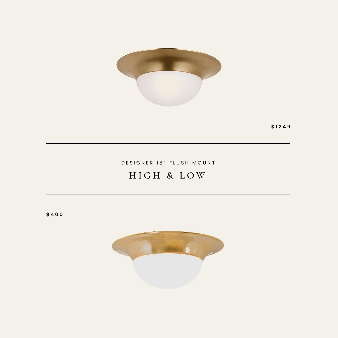 High / Low : Cluny 18” Flush Mount by Designer Paloma Contreras

#LTKHome