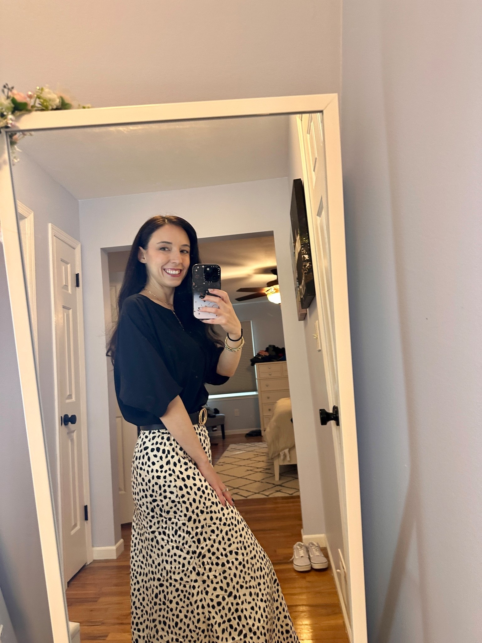 Black tee size S
Black belt size S
Black and white skirt size S

Fall outfit, work, casual, minimalist, millennial, Amazon 

#LTKFindsUnder100 #LTKWorkwear #LTKStyleTip