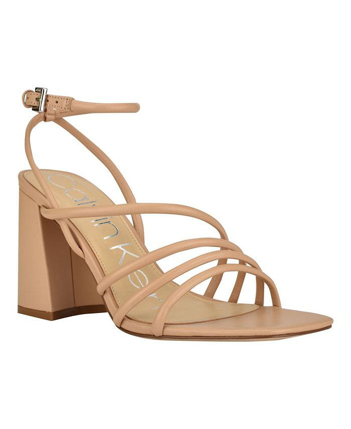 Calvin Klein
          
  
  
      
          Women's Quen Strappy Heel Dress Sandals | Macys (US)
