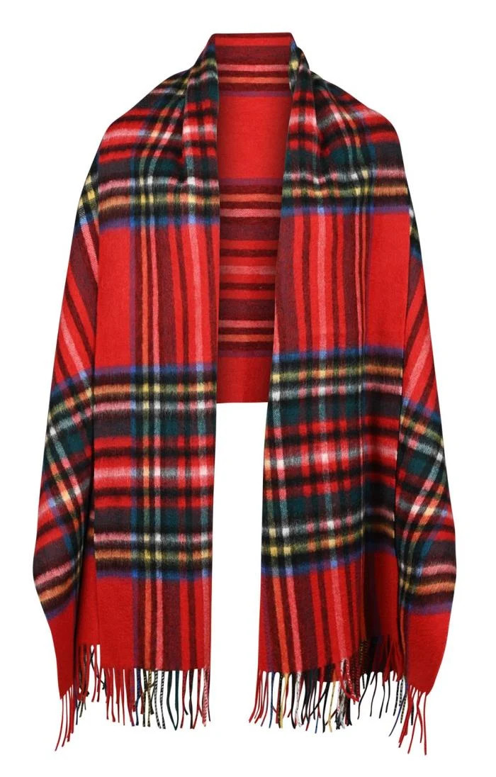 Ladies Lambswool Tartan Stole | The House Of Bruar