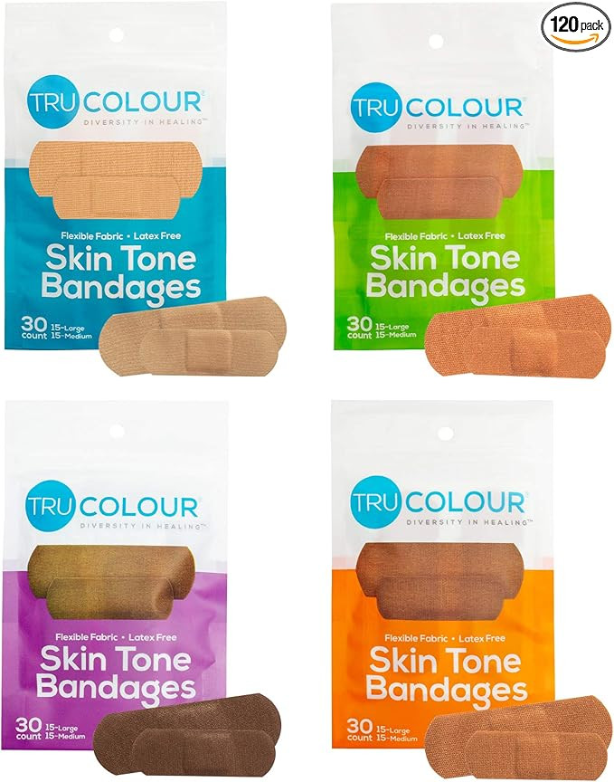Skin Tone Bandages Variety 4 Bag Pack (120 Count) | Amazon (US)