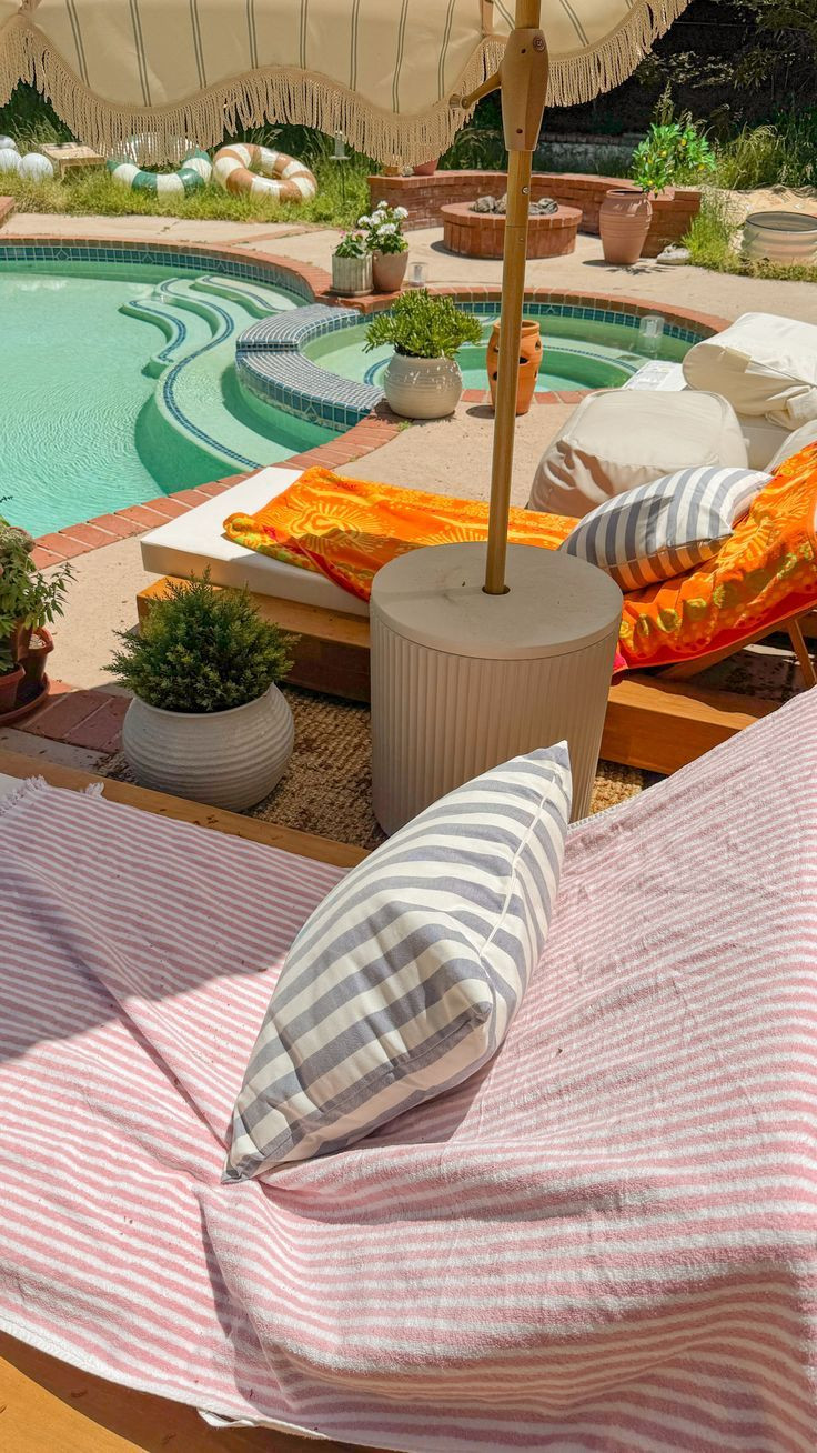 some cute items to keep your pool days extra cozy 🏖️🤎 

 #LTKHome