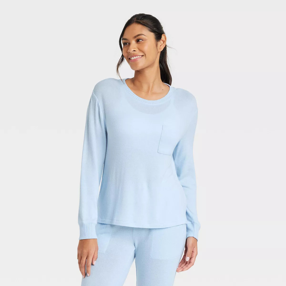 Women's Perfectly Cozy Pullover Sweatshirt - Stars Above™ Blue XL | Target