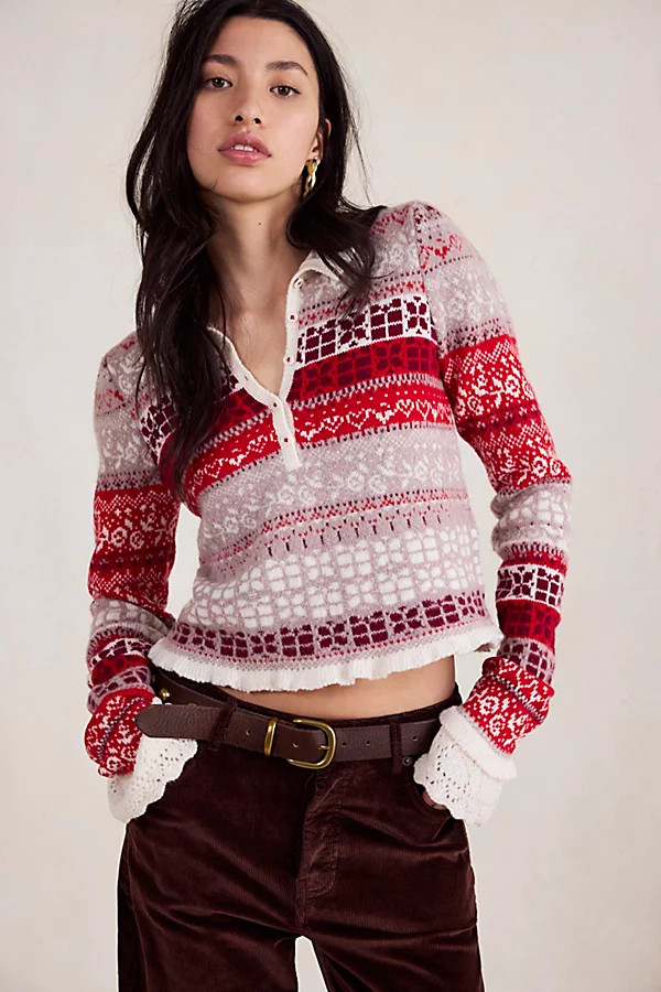 Gift Wrapped Henley Top | Free People (Global - UK&FR Excluded)