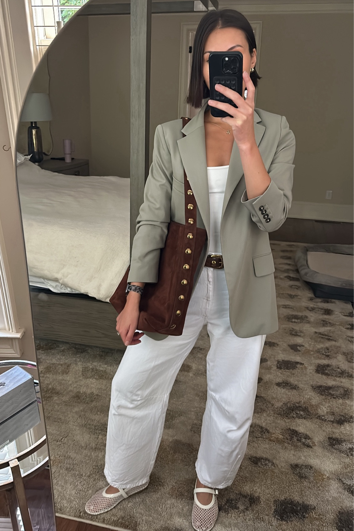 Suede bag, work outfit, office inspo

Love a barrel leg jean + blazer. 

#LTKStyleTip #LTKSeasonal #LTKWorkwear