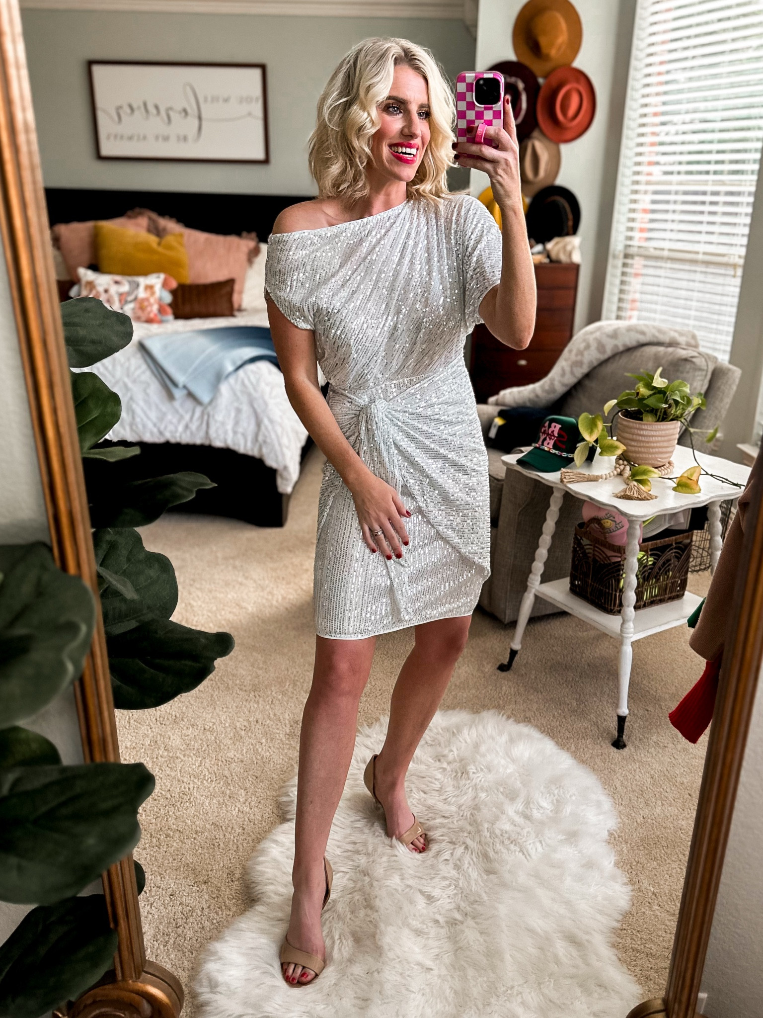 Amazon holiday looks 
Dress fits tts + wearing a small
Comes in other colors 

#LTKStyleTip #LTKFindsUnder50 #LTKParties