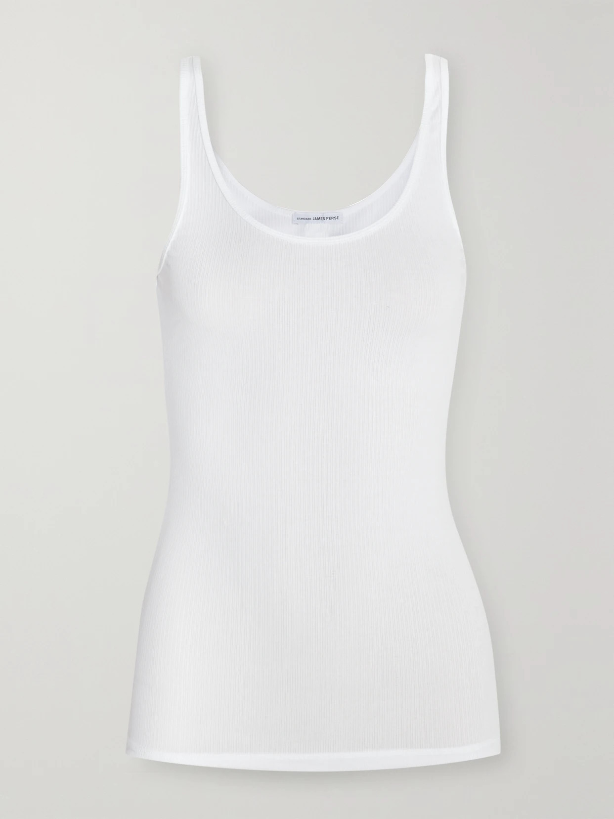James Perse - The Daily Ribbed Stretch-cotton Tank - White | NET-A-PORTER (US)