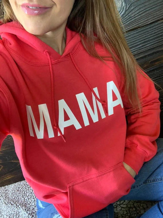 MAMA Hoodie - Mom Life Shirt - Mother's Day Sweatshirt | Etsy (US)