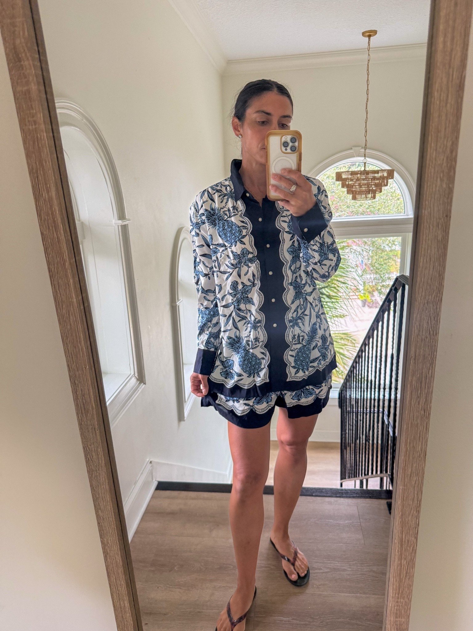 Small in top and x small in shorts