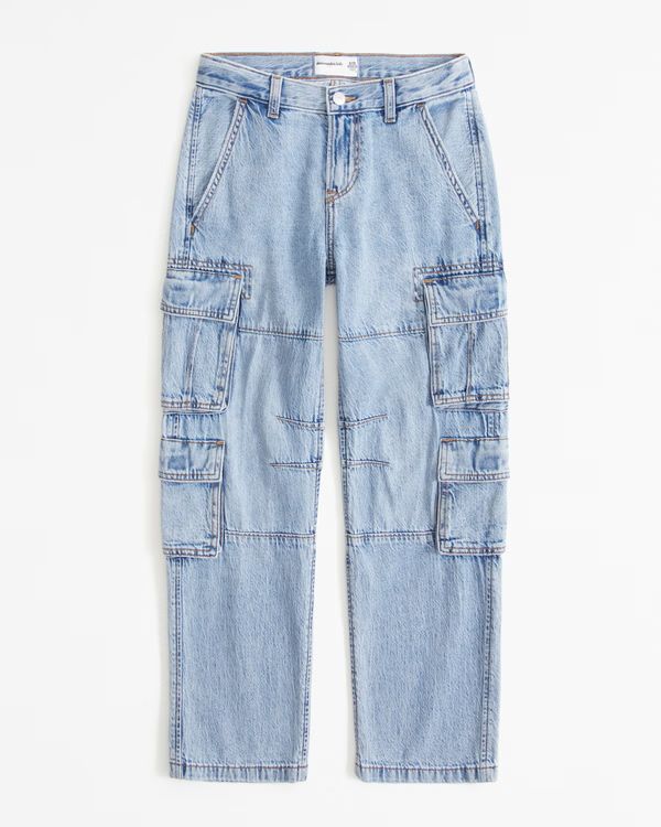 lightweight cargo jeans | Abercrombie & Fitch (US)