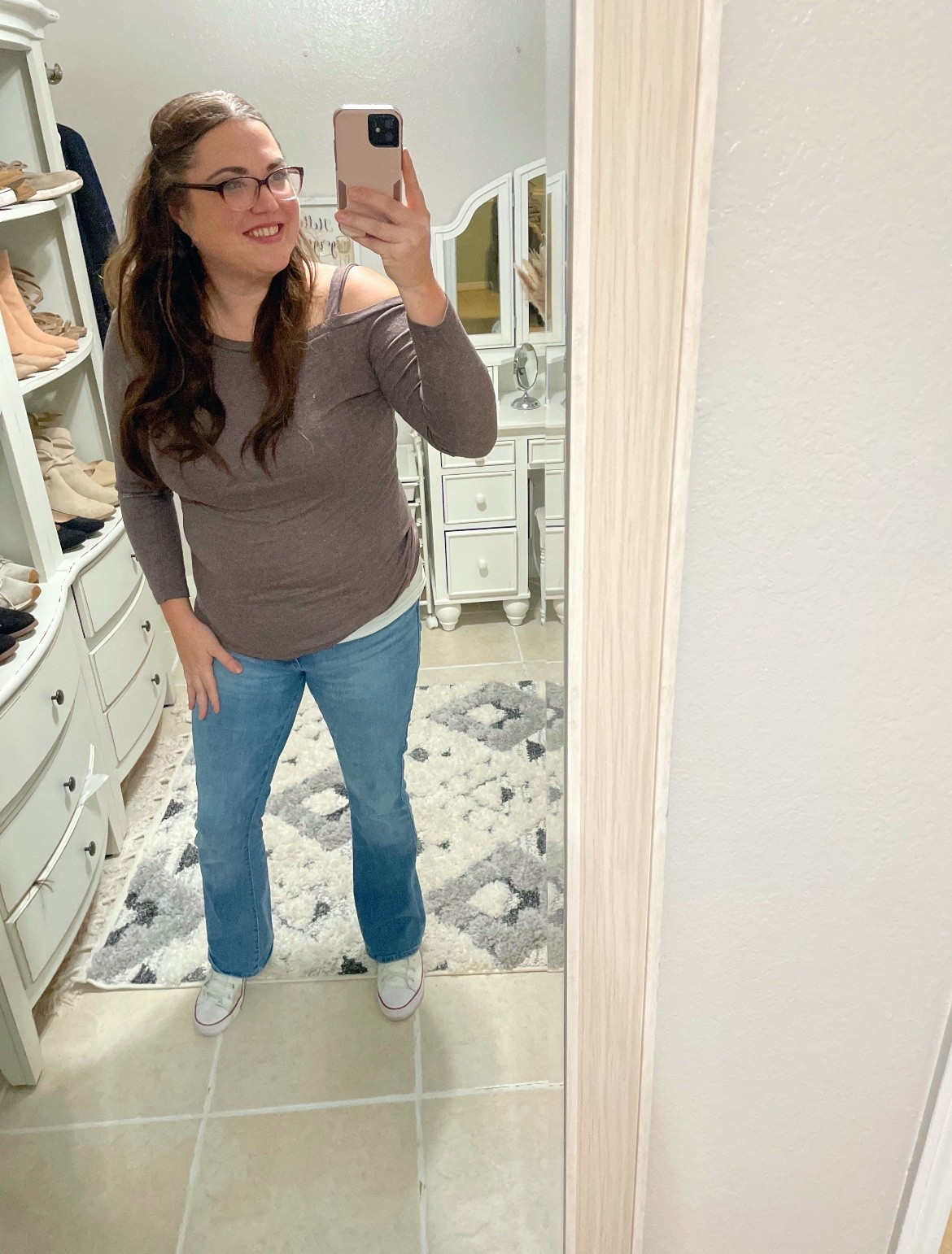 Effortless Everyday 

The perfect everyday uniform! This cold-shoulder long sleeve sweater is the ideal transition piece. It’s lightweight, flattering, and pairs perfectly with my favorite flare jeans and classic white sneakers. 

Such an easy, comfortable outfit for running errands or a casual lunch date.

Shop the look below! 👇

#LTKunder50 #EverydayStyle #CasualOutfit #FallFashion #FlareJeans #WhiteSneakers #ColdShoulderTop #MomStyle #PetiteStyle #OOTD

#LTKMidsize #LTKFindsUnder100 #LTKgrwm