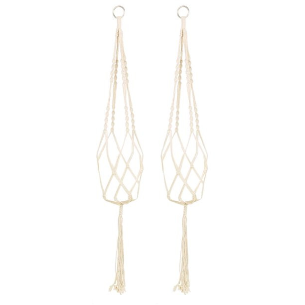 39.4 Inch Plant Hanger Flower Pot Holder DIY Hanging Rope 2pcs | Walmart (US)