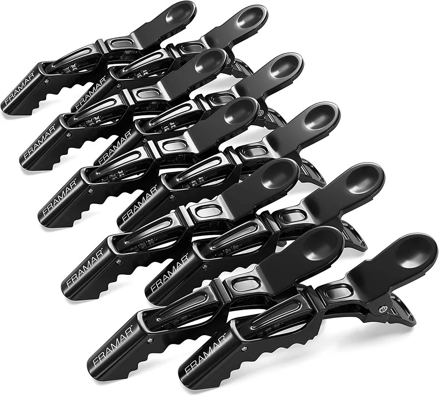 FRAMAR Black Hair Clips 10 pcs, Hair Clips For Women, Premium Hair Clip, Alligator Hair Clips for... | Amazon (US)