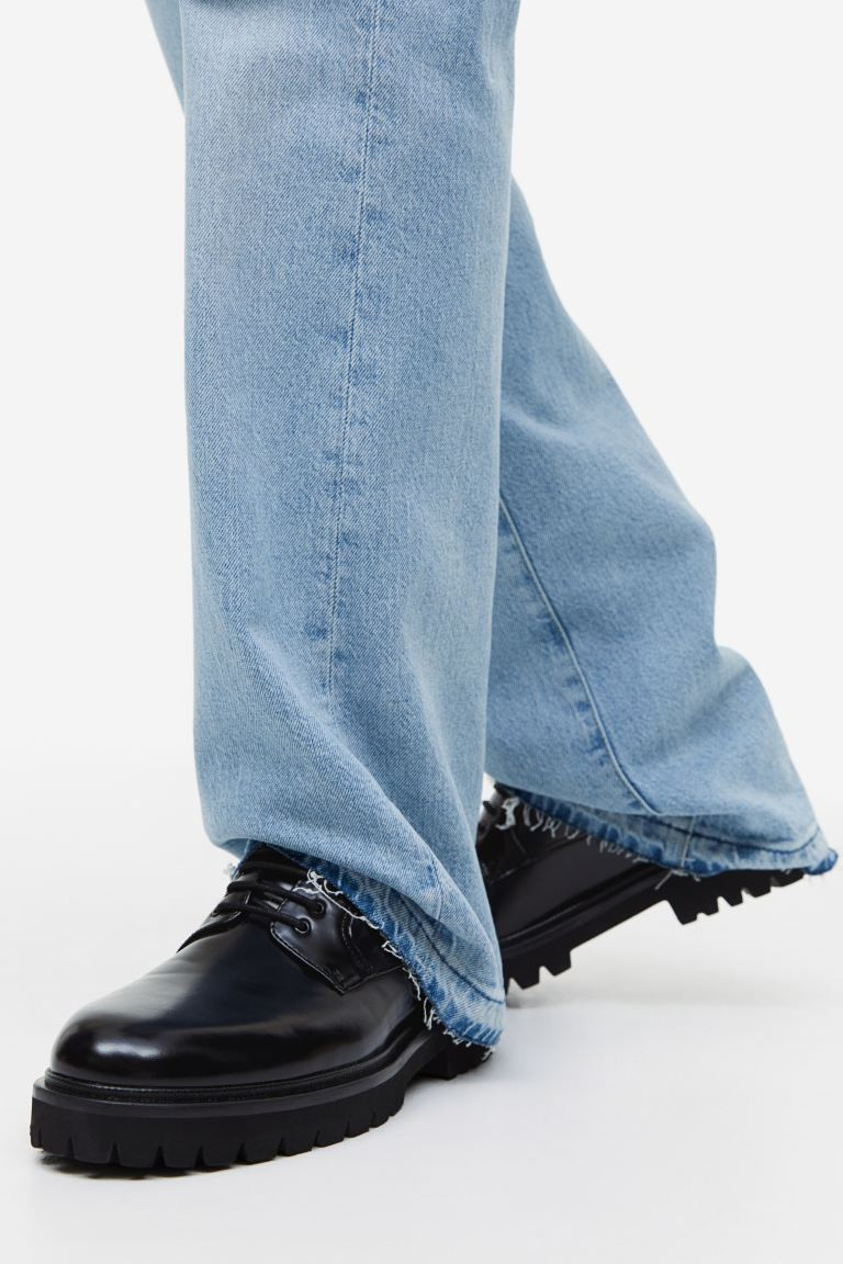 Chunky Derby Shoes - Low heel - Black - Men | H&M US | H&M (US + CA)