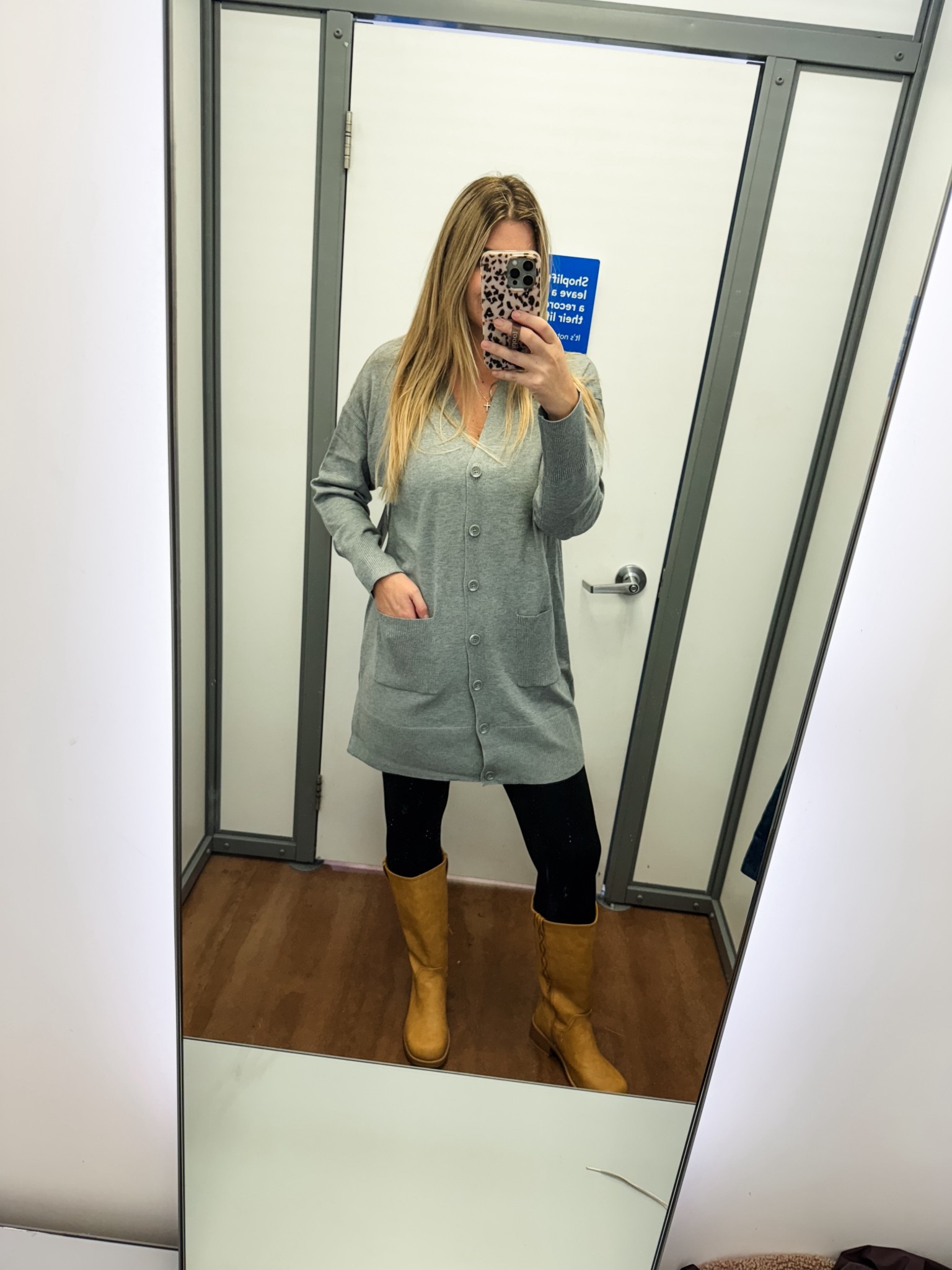 This cozy cardigan is long enough for us tall girlies. Styled again with these boots & black leggings. Wearing a size L in the cardigan for a slightly oversized fit. Boots run TTS and are so comfy! 

#LTKTall #LTKFindsUnder50 #LTKStyleTip