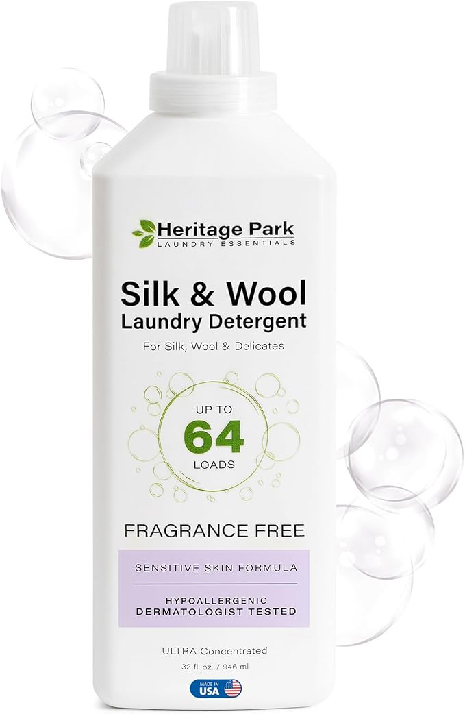 Heritage Park Silk & Wool Fragrance Free, Hypoallergenic, pH-Neutral Laundry Detergent - Dermatol... | Amazon (US)