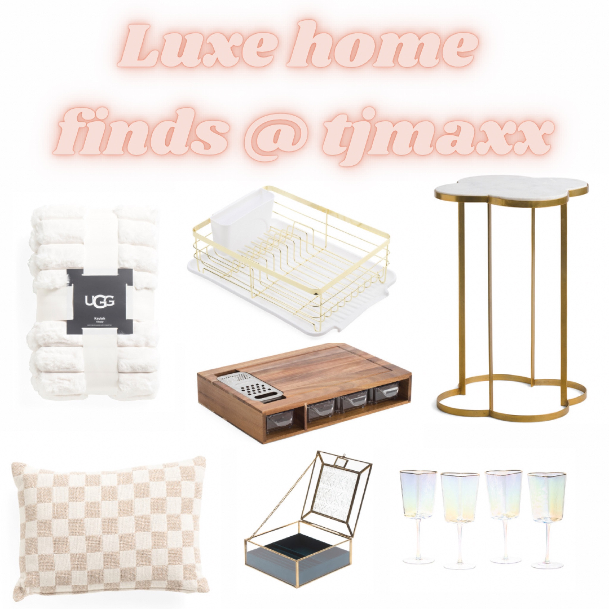If you’re looking to up your fancy game, TJMAXX just dropped some new finds that are very luxe ✨ that chopping board is super cool!

#tjmaxx #tjmaxxfinds #tjmaxxhaul #homefinds #homedecor #luxe #luxehome

#LTKfindsunder100 #LTKSeasonal #LTKhome