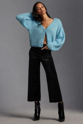 The Colette Velvet Crop Wide-Leg Pants by Maeve | Anthropologie (US)