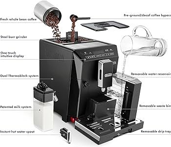 De'Longhi Eletta Fully Automatic Espresso Machine (Refurbished), Black | Amazon (UK)
