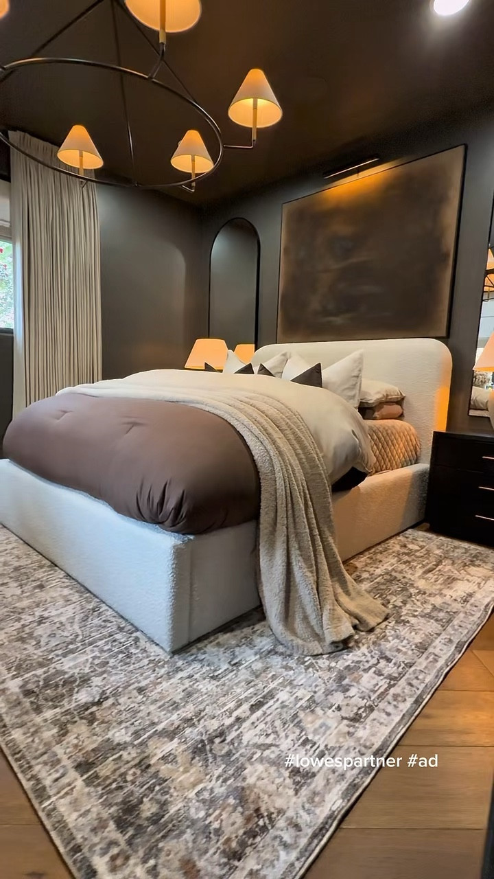 #ad Never underestimate the power of a rug! I swapped mine out and it instantly made the room feel richer, warmer and more pulled together! Dark chocolates, tans, and tiny hints of rust and light blue makes this rug stunning. All it takes is one simple piece to completely refresh your space. This gorgeous rug is an 8 x 10 used under a queen size bed. 🤎

#moodyrug #affordablehomedecor #neutralrug #arearug #LowesPartner #ad @loweshomeimprovement


#LTKU #LTKHome #LTKStyleTip