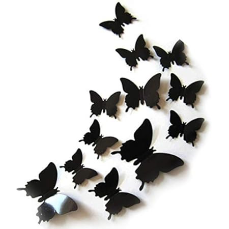 120 Pieces 3D Butterfly Wall Stickers 3 Sizes Removable Butterfly Mural Decals for Baby Kids Room... | Amazon (US)