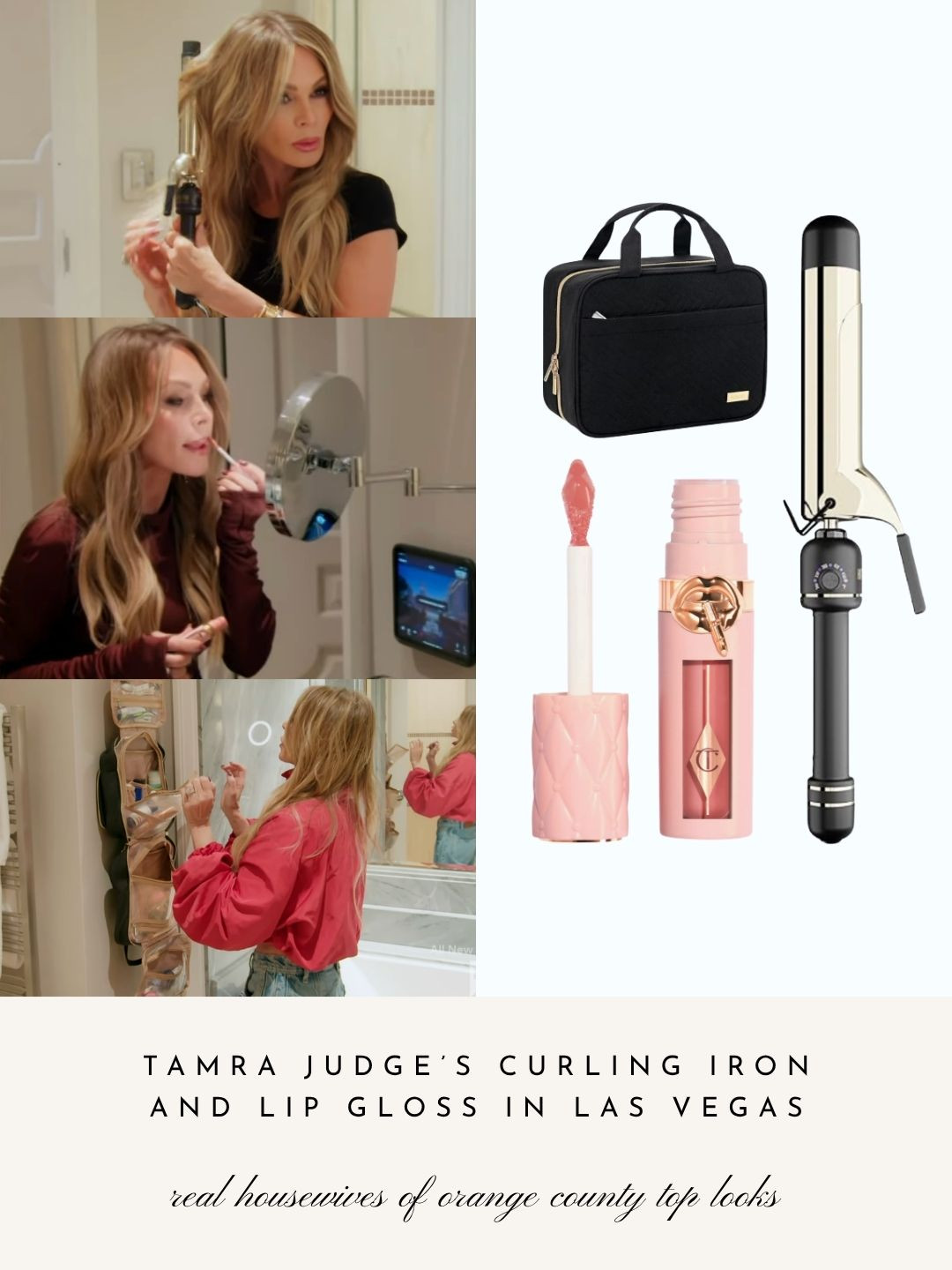 Tamra Judge's Plumping Lip Gloss, Curling Iron and Travel Makeup Bag all on SALE at Amazon 

 