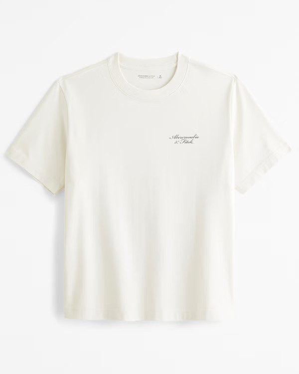 Men's Premium Polished Graphic Logo Tee | Men's Tops | Abercrombie.com | Abercrombie & Fitch (US)