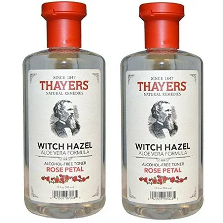 Thayers Alcohol-Free Rose Petal Witch Hazel with Aloe Vera 12 Fluid Ounce 2 Pack | Walmart (US)