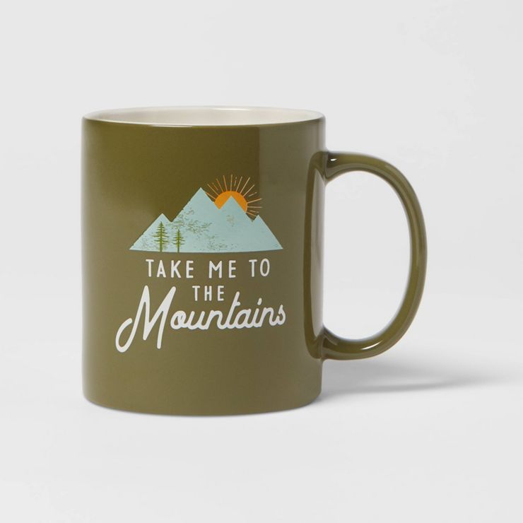 15oz Stoneware Take Me To the Mountains Mug - Room Essentials™ | Target