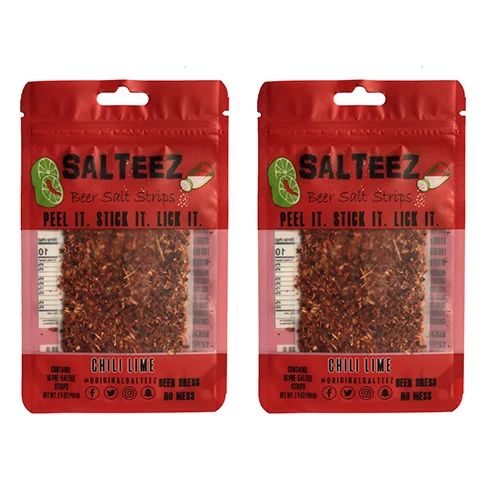 Salteez Beer Salt Strips: Real Chili Lime Strips That Stick to Your Bottle, Can, or Cup - For a P... | Walmart (US)