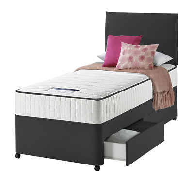 Single Divan Bed Set 3FT Drawer Option With Mattress for Kids Adults & Children  | eBay | eBay UK