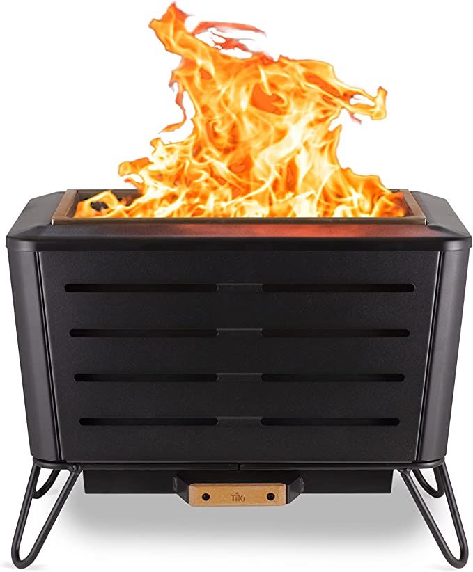 TIKI Brand Retreat Smokeless Fire Pit Rectangular Wood Burning Outdoor, Durable Stainless Steel, ... | Amazon (US)