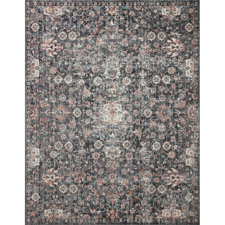 Loloi II Cassandra Collection CSN-03 Charcoal / Rust Oriental Area Rug 7'-10" x 10' | Walmart (US)