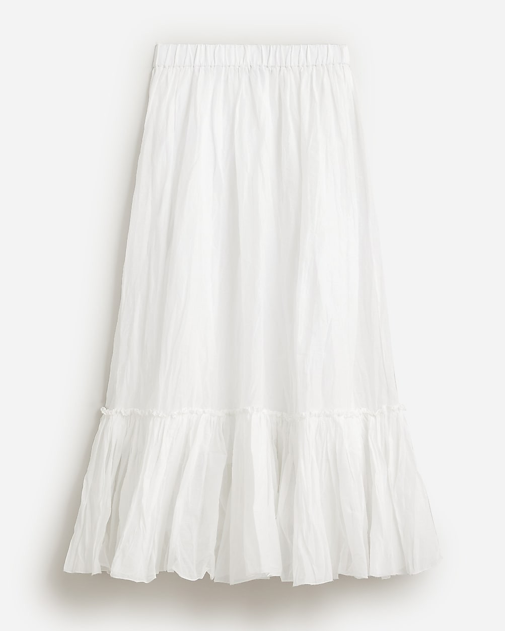 Amelia maxi skirt in crinkle cotton | J. Crew US