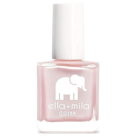 ella+mila Dream Collection - My Fantasy Fast Drying Nail Polish - Pearly Pale Pink Vegan Nail Pol... | Amazon (US)