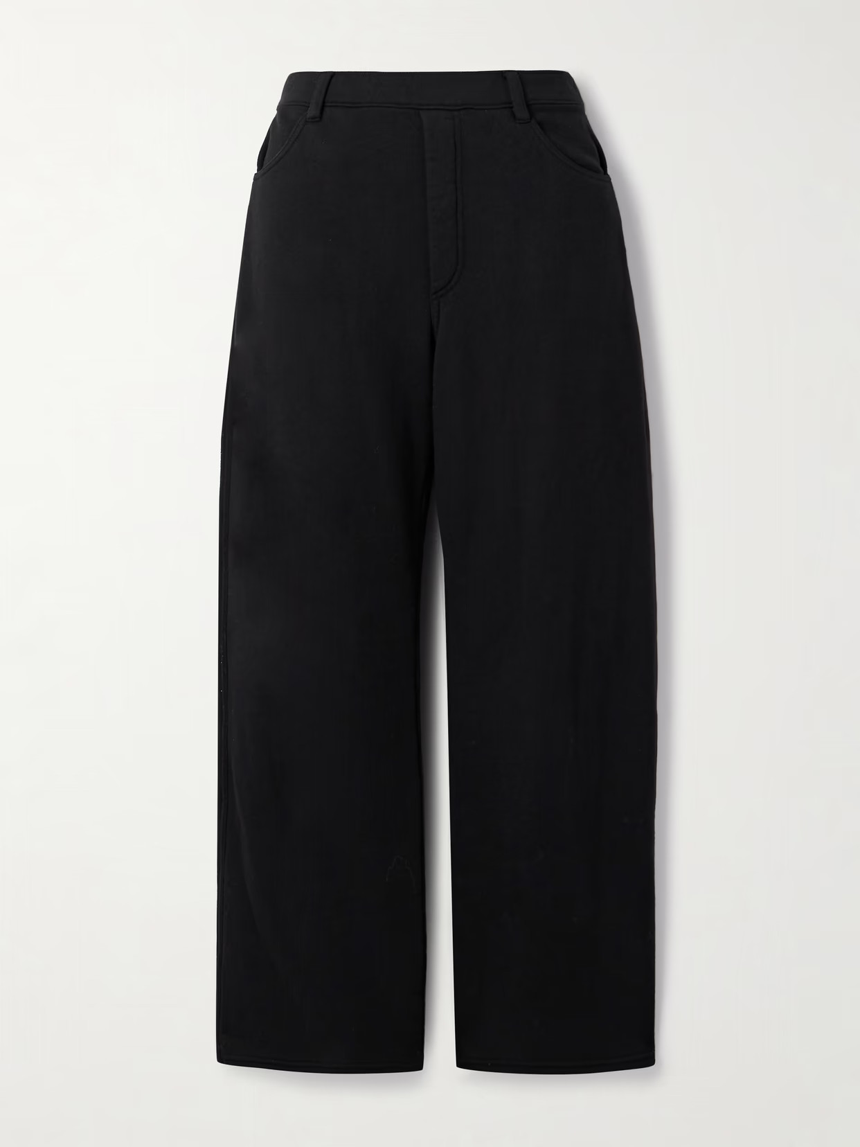 Nili Lotan - Tribeca Cotton-jersey Barrel-leg Track Pants - Black | NET-A-PORTER (US)