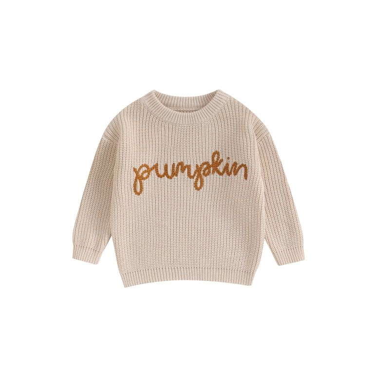 0 1 2 3 Years Toddler Baby Girls Halloween Outfit Fall Winter Warm Long Sleeve Letter Embroidery ... | Walmart (US)