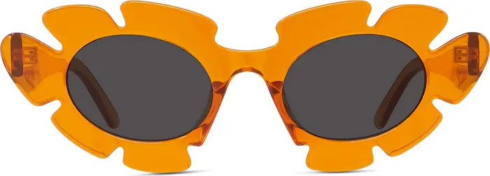 Loewe x Paula's Ibiza Flower 47mm Small Cat Eye Sunglasses | Nordstrom | Nordstrom