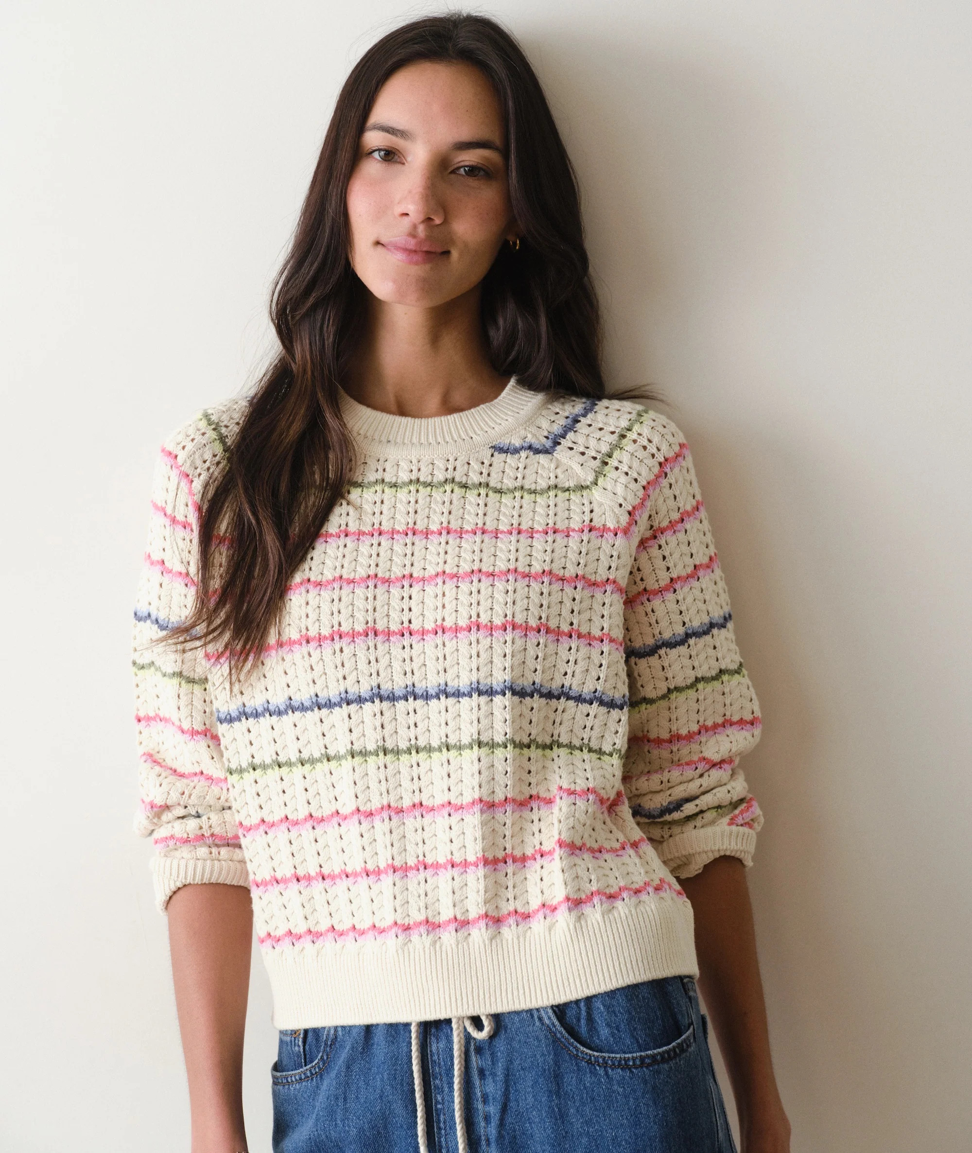 Mina Pointelle Sweater | Marine Layer