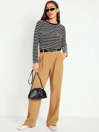 Faux-Leather Gathered Clutch Crossbody Bag | Old Navy (US)