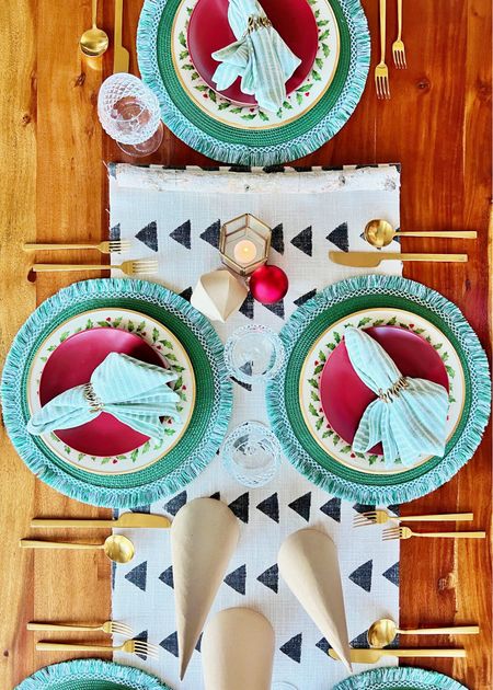 #sponsored This post is made In partnership with @wayfair – I’m thrilled to have my holiday hosting look finally pulled together! I wanted to use my family’s traditional holiday dishes but give it a modern twist and they had just what I needed to pull off the look! From the napkins to the placemats, and everything in between, I was easily able to find what I was looking for to complete the vibe. I also had a lot of fun pulling together this real to show it off! What do you think? You can shop my look below! #noplacelikeit #wayfair #wayfairfinds

#LTKHoliday #LTKhome
