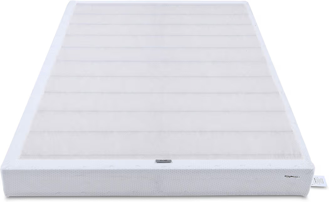 Amazon Basics Smart Box Spring Bed Base, 9-Inch Height Mattress Foundation, Tool-Free Easy Assemb... | Amazon (US)