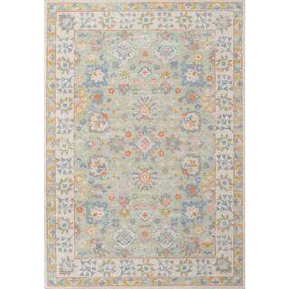 Anatolia Light Blue 9 ft. X 12 ft. Oriental Rectangle Area Rug | The Home Depot