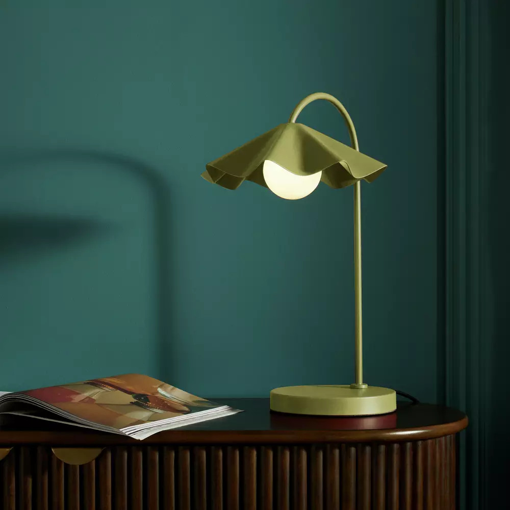 Buy Habitat Yuno Pleat Metal Table Lamp - Red | Table lamps | Argos | argos.co.uk