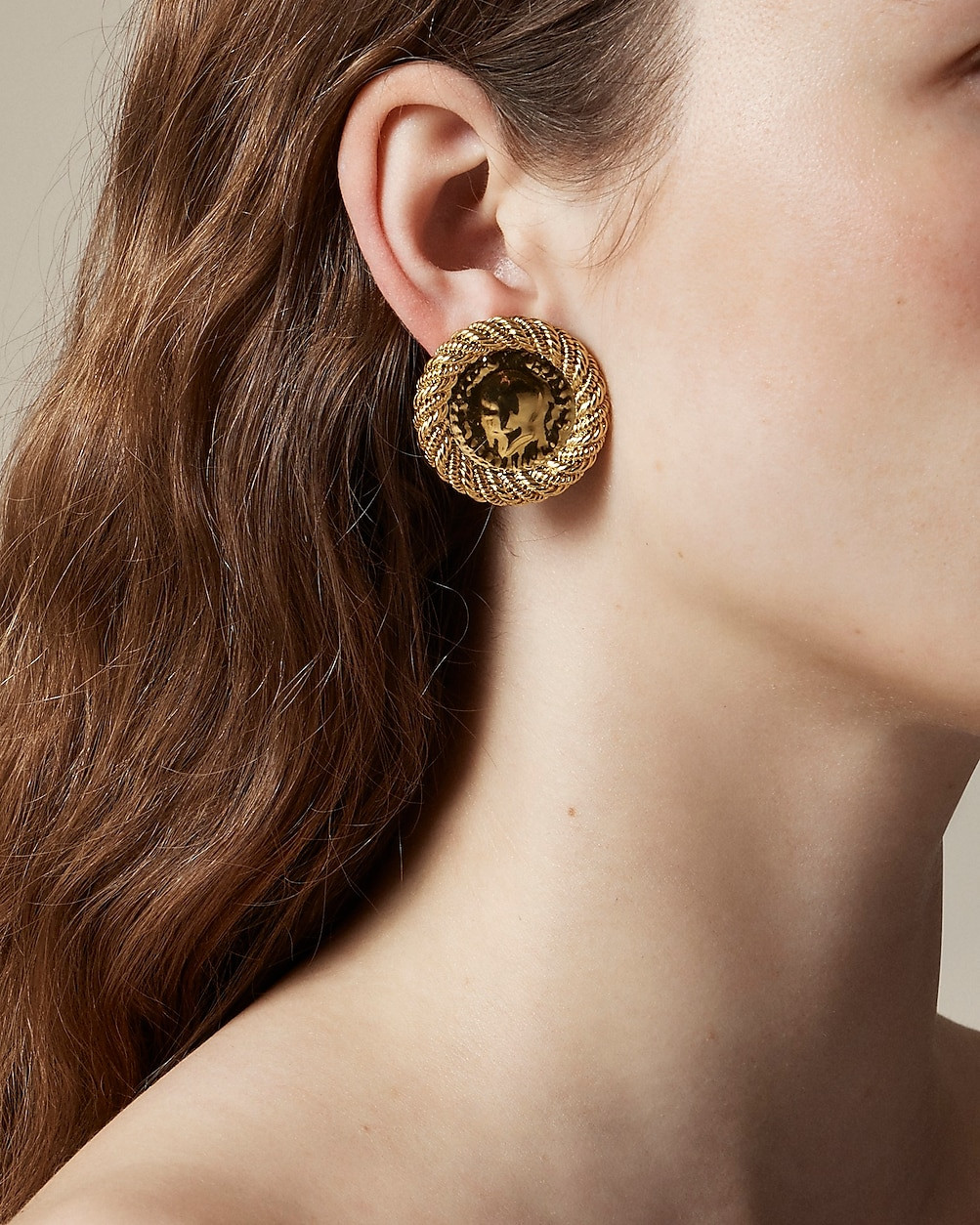 Rope coin stud earrings | J. Crew US