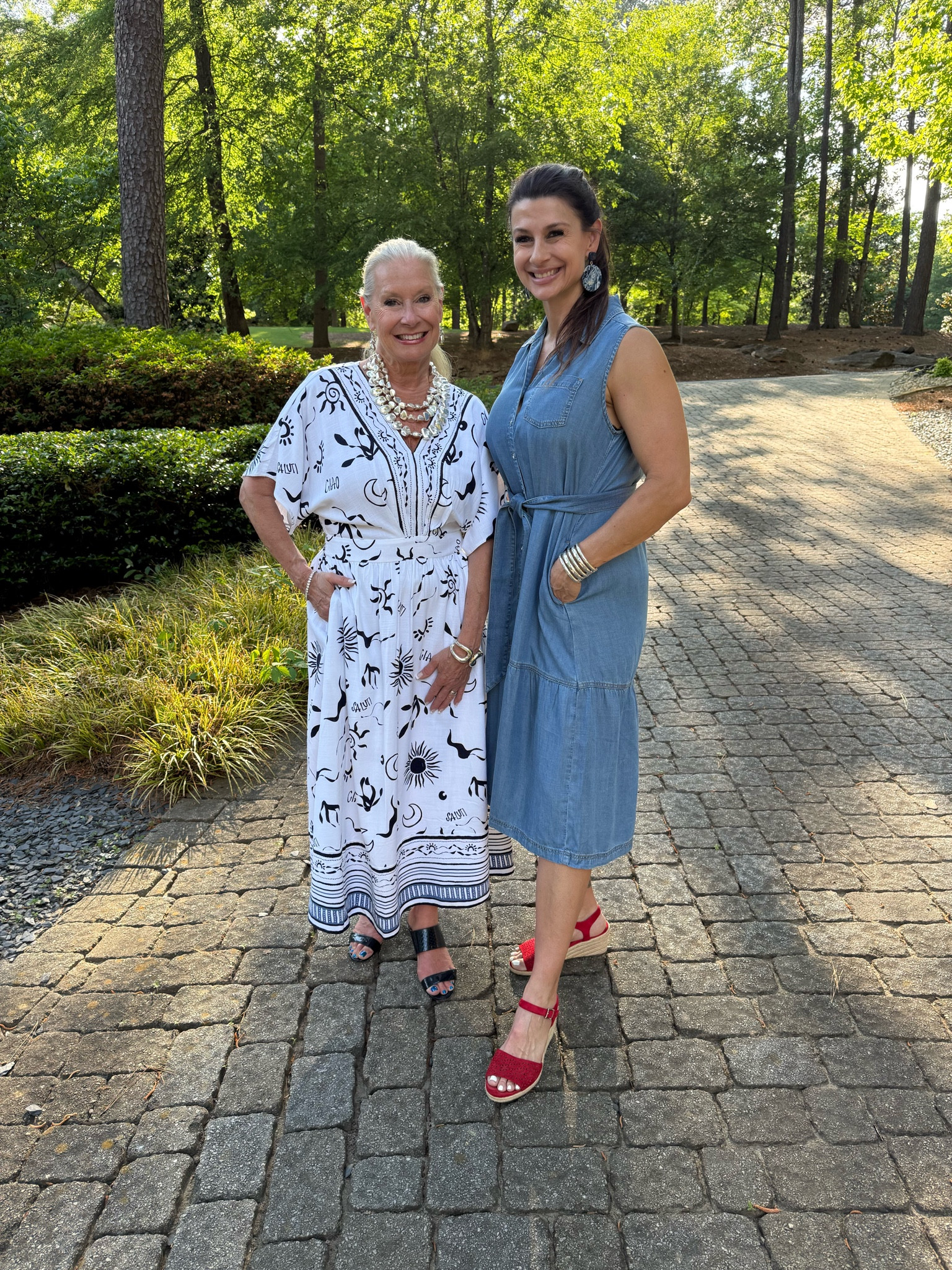 Blue and white dreams for the moments that matter 💙🤍 This Chico’s dress feels just right for celebrating Mother’s Day now and setting sail on the Adriatic later—timeless, effortless, and ready for wherever the season takes me. ✨ #MothersDayStyle #ChicosStyle #CruiseReady

