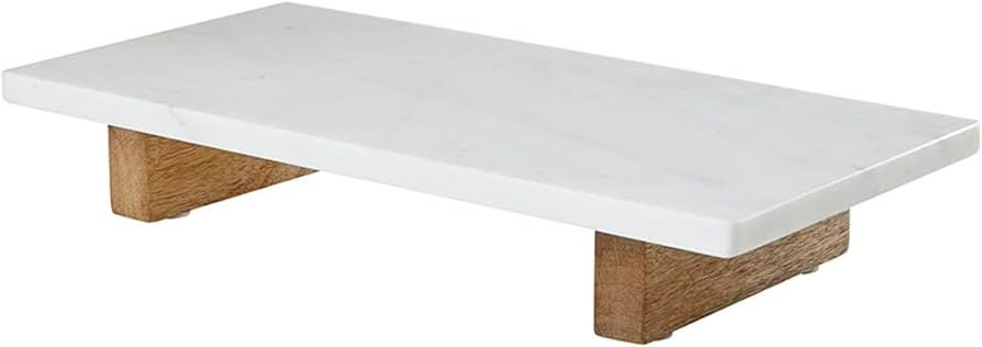 Santa Barbara Design Studio Marble Charcuterie Boards Cheese Board Footed Cutting Board, 15.75"L ... | Amazon (US)