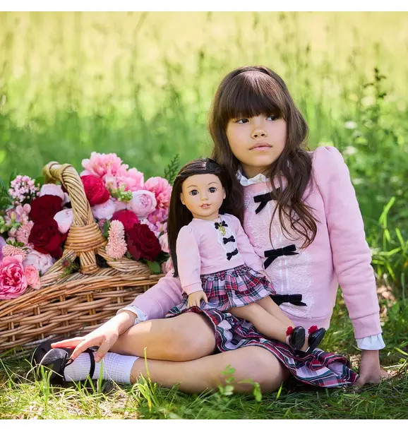 American Girl® x Janie and Jack Wrapped In Bows Sweatshirt | Janie and Jack