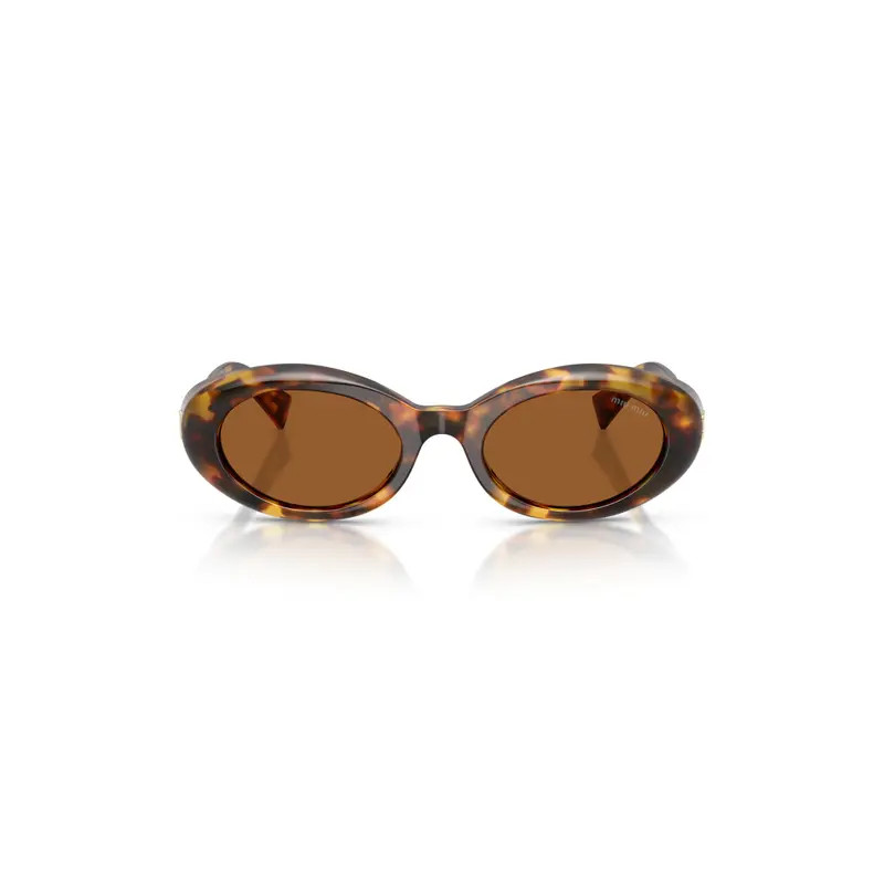 Miu Miu 52mm Oval Sunglasses in Black /Dark Grey at Nordstrom | Nordstrom