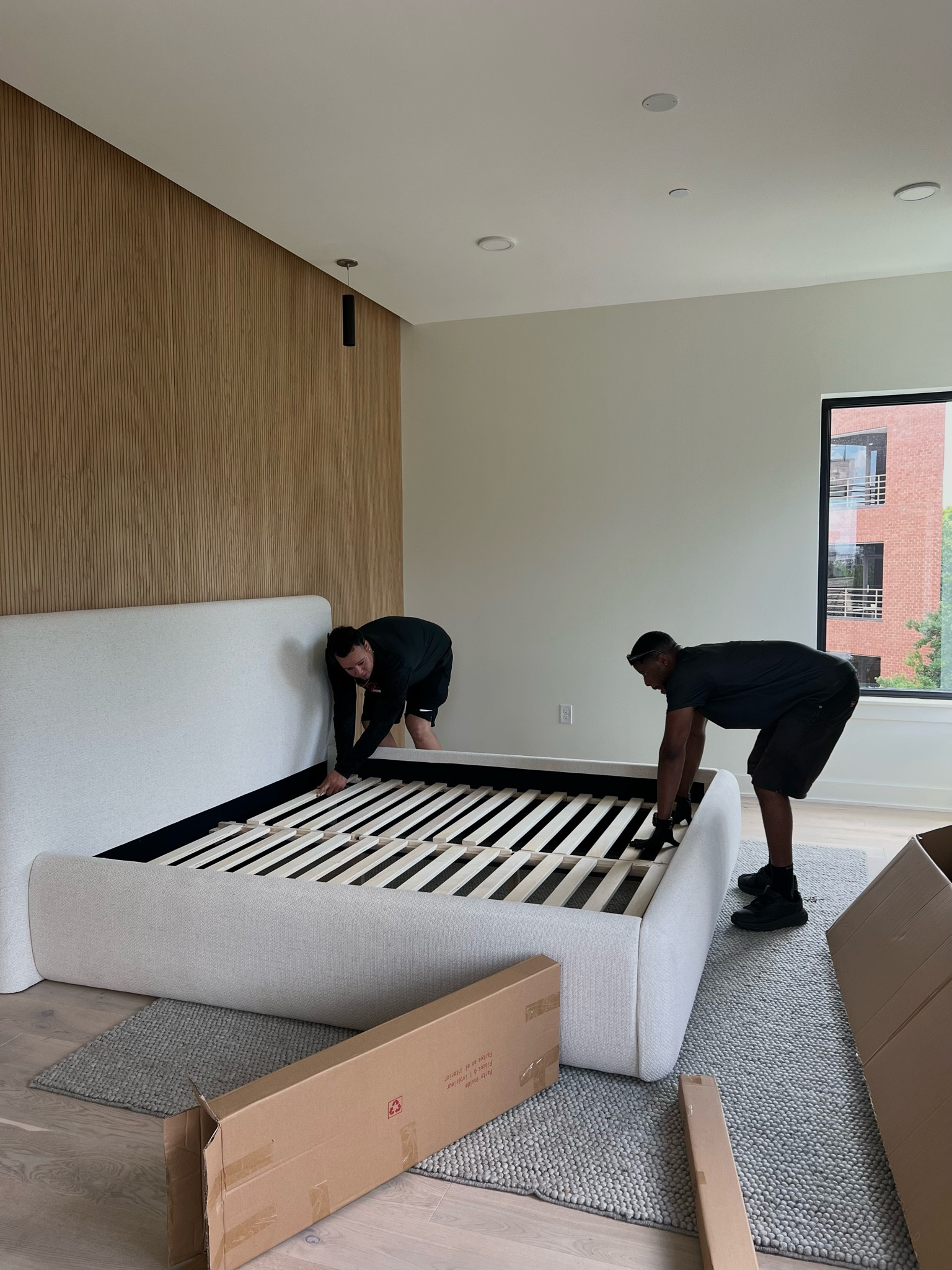 crate and barrel anneli bed